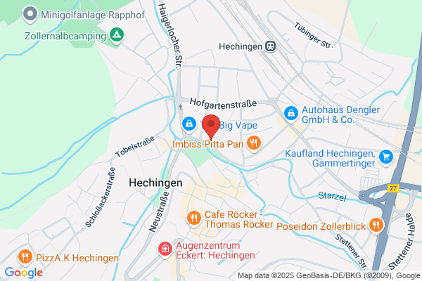 Volksbank Hohenzollern-Balingen eG, Geldautomat Hechingen Unterstadt