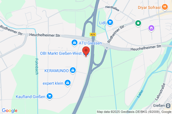 OBI Gartencenter Giessen, Gottlieb Daimler Strasse