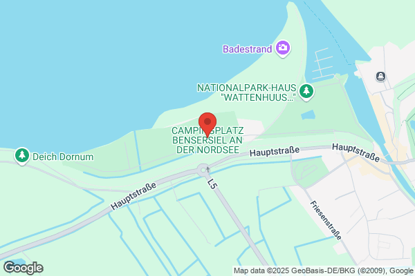 Strand- und Familiencampingplatz Bensersiel Nordsee