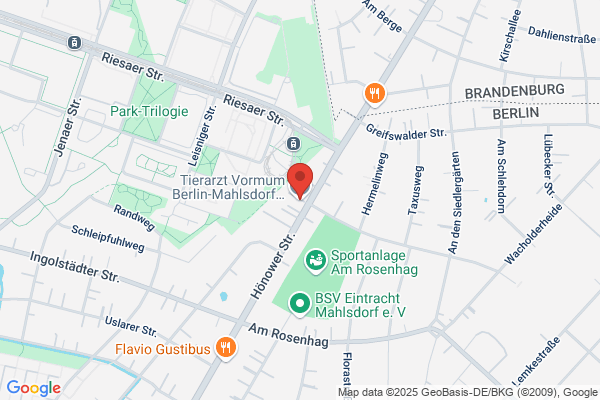 Tierarzt Vormum Berlin-Mahlsdorf, Tierarztpraxis am Wildrosengehölz