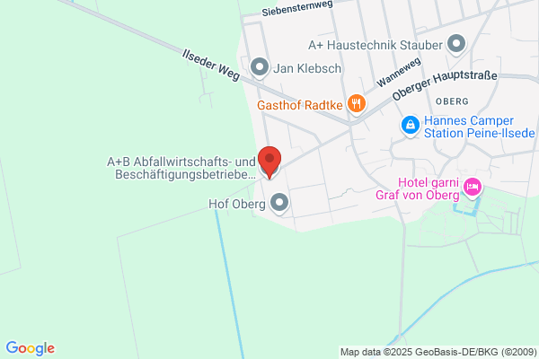 A+B Abfallwirtschafts- und Beschäftigungsbetriebe Landkreis Peine Betriebshof Oberg