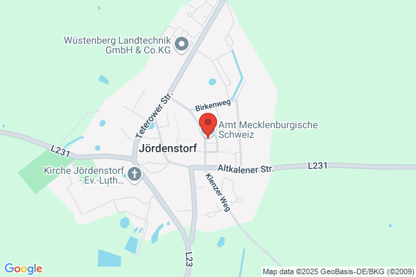 Amt Mecklenburgische Schweiz, Verwaltungsstelle Jördenstorf
