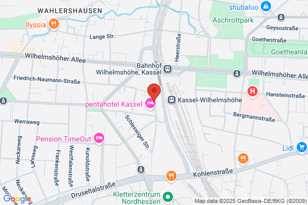 DB BahnPark Parkplatz Wilhelmshöhe P3 West - Dauerparkerbereich