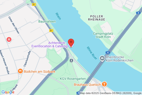 Achterdeck - Die Eventlocation auf dem Rhein
