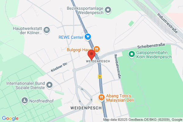 Friseur an der Rennbahn