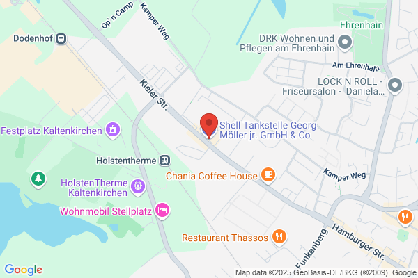 Tankstelle am Supermarkt