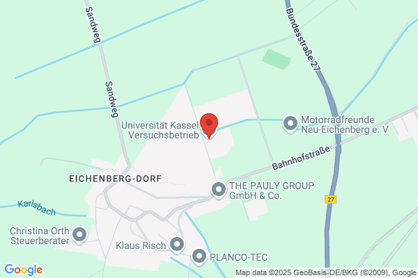 Universität Kassel Versuchsbetrieb