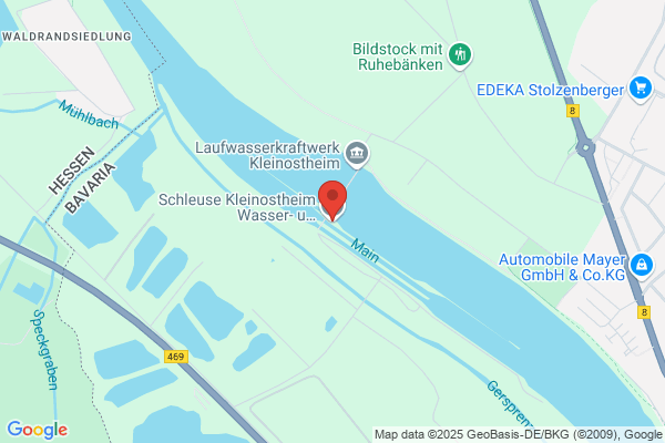 Schleuse Kleinostheim Wasser- u. Schifffahrtsamt Aschaffenburg