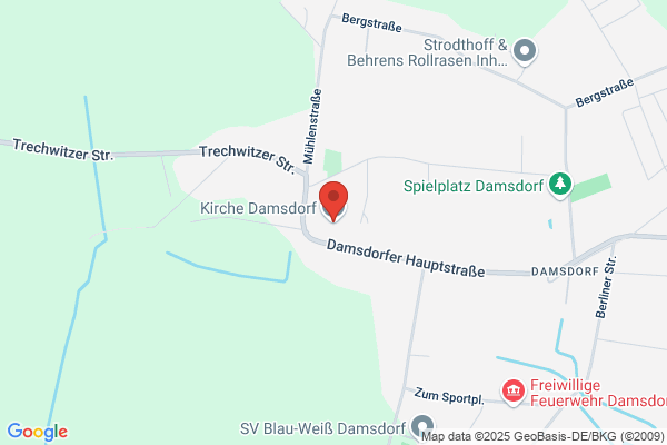 Kirche Damsdorf - Pfarrsprengel Plötzin-Bliesendorf