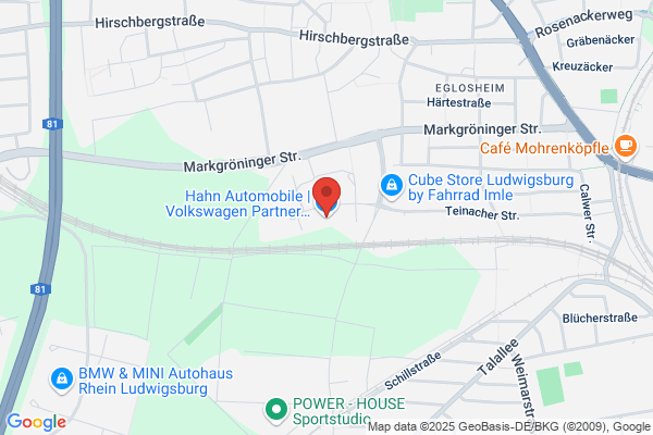 Hahn Automobile Niederlassung Ludwigsburg VW