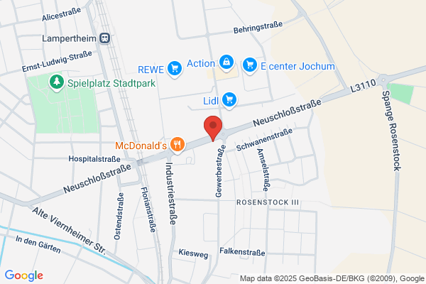 Volksbank Darmstadt Mainz, SB-Filiale Gewerbestraße, Rosenstock