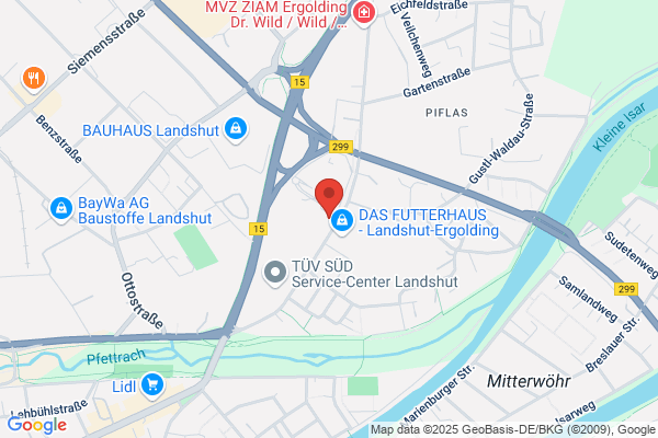 Tankstelle am Supermarkt