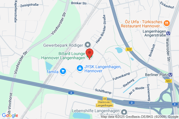 Billard Lounge Hannover-Langenhagen