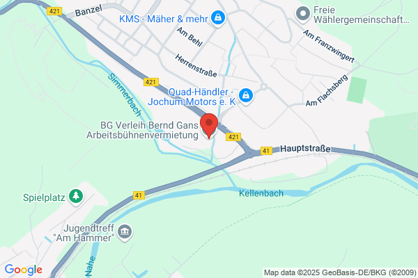 BG Verleih Bernd Gans Arbeitsbühnenvermietung